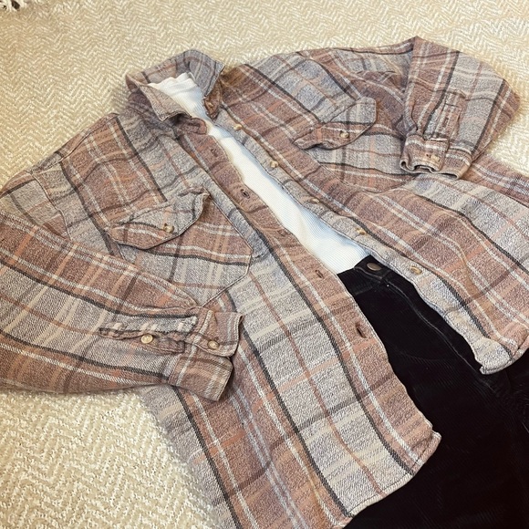 Women’s Dusty Pink Flannel M - Picture 2 of 7